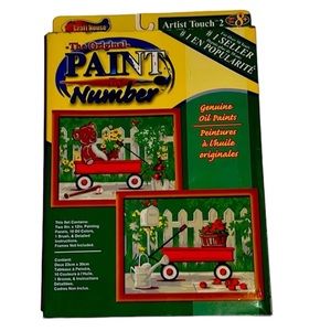 Vintage Craft House paint by number kit Summertime Memories